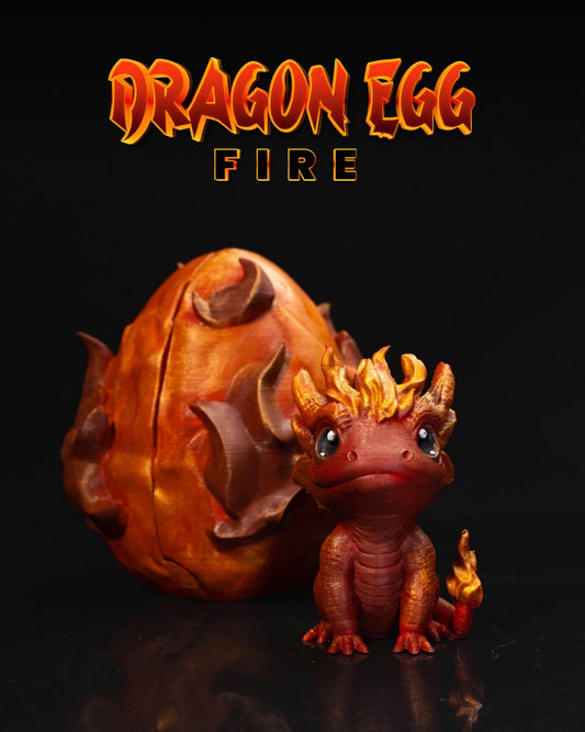 Fire Dragon with Egg