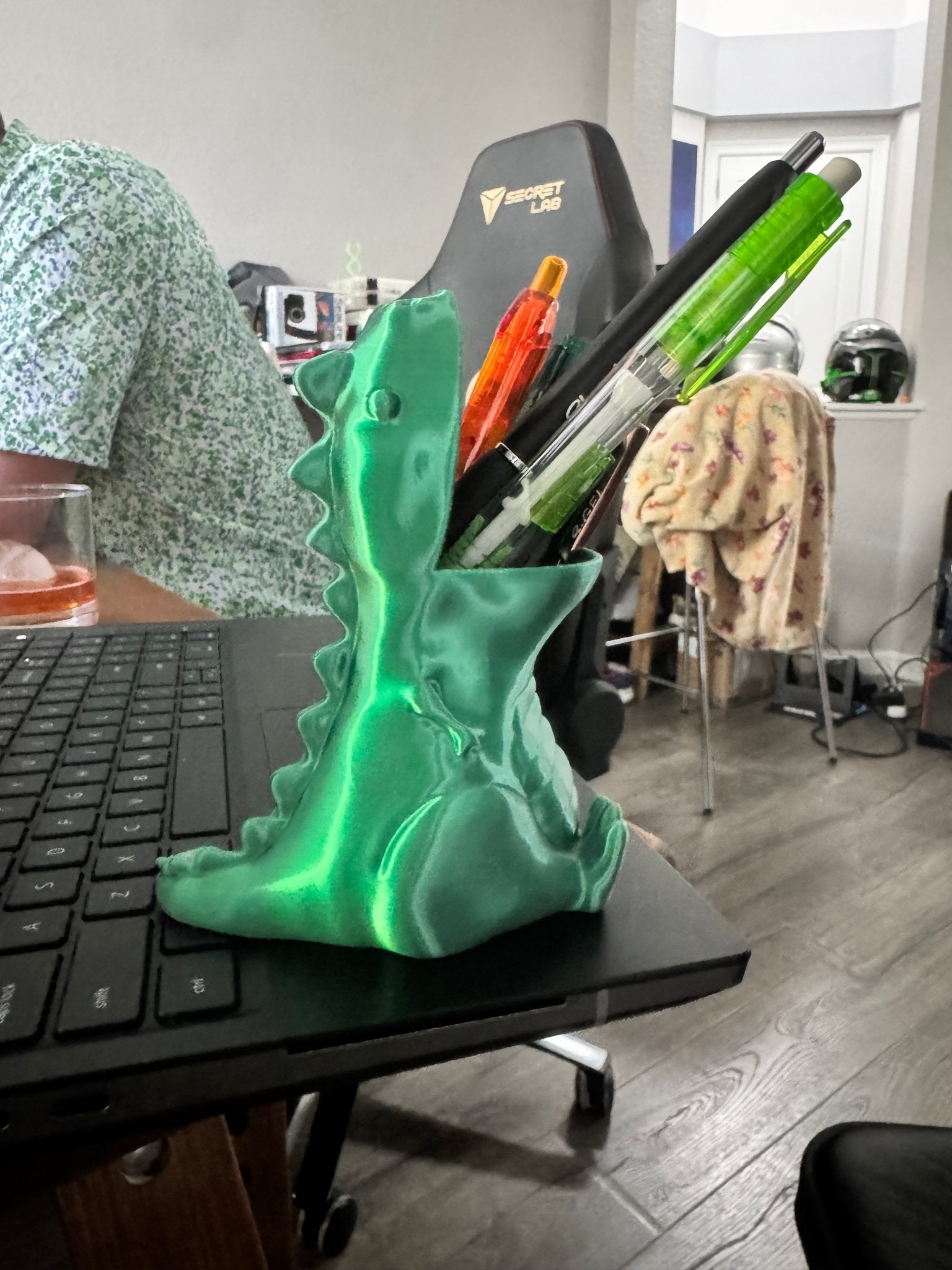 Dinosaur Pen Holder - Frogivation